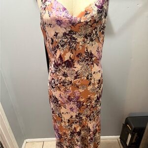 Forever 21 Floral Dress in Purple and Orange